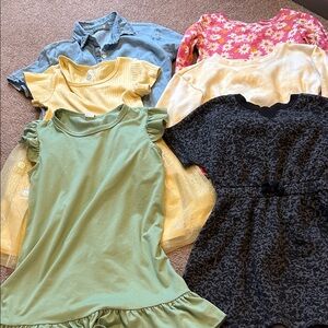 EUC lot of 6 girls dresses sizes 4/5-5t